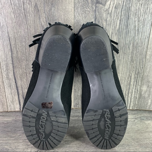 Kenneth Cole Reaction Women’s Pilates Suede Bootie Black Size 9 - Picture 7 of 8